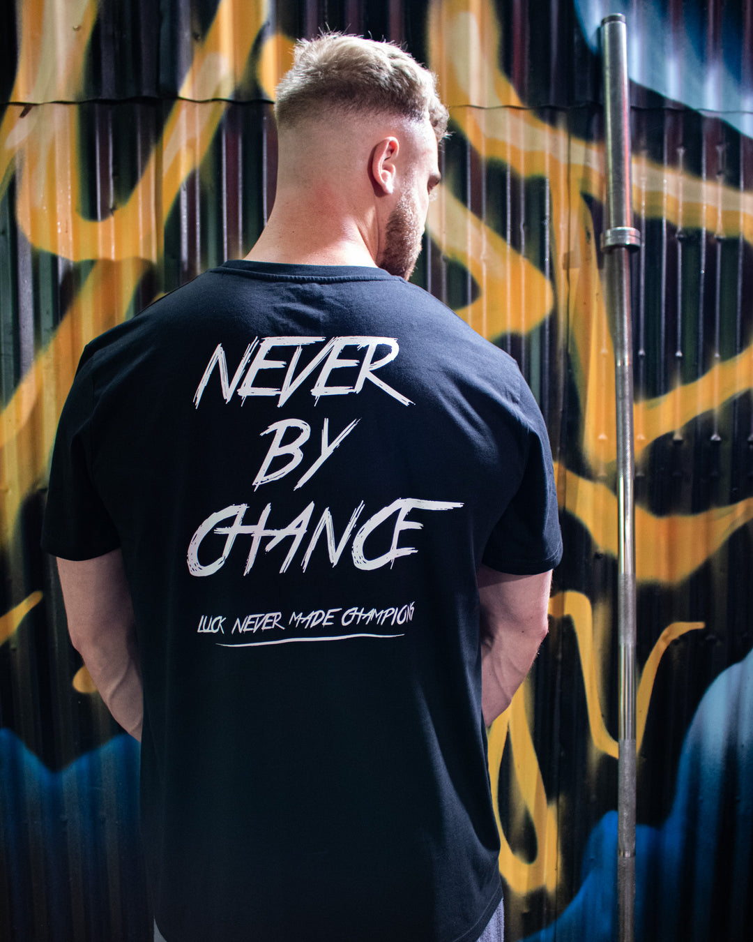 Never By Chance T-Shirt - Black/White