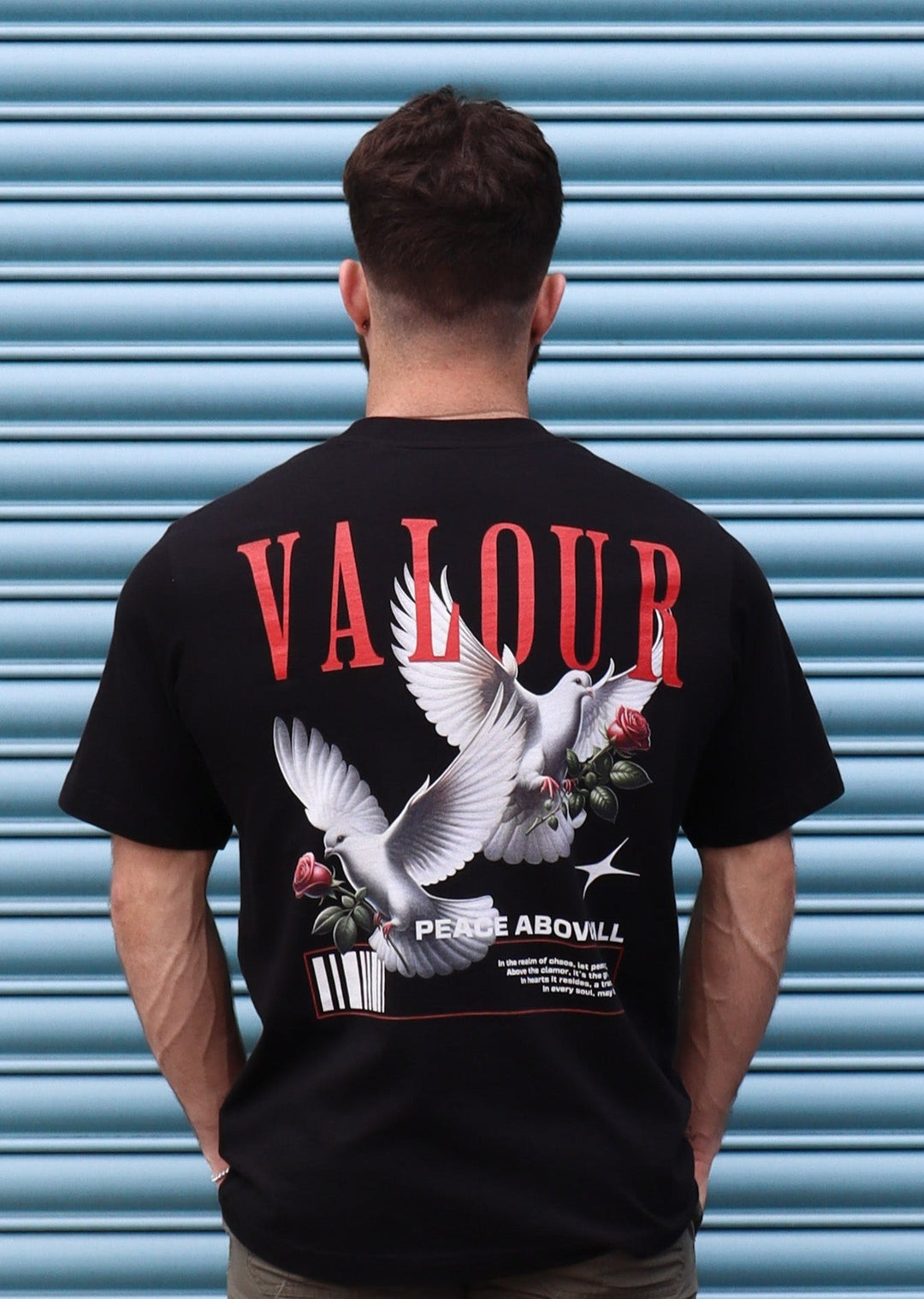 valour peace shirt back